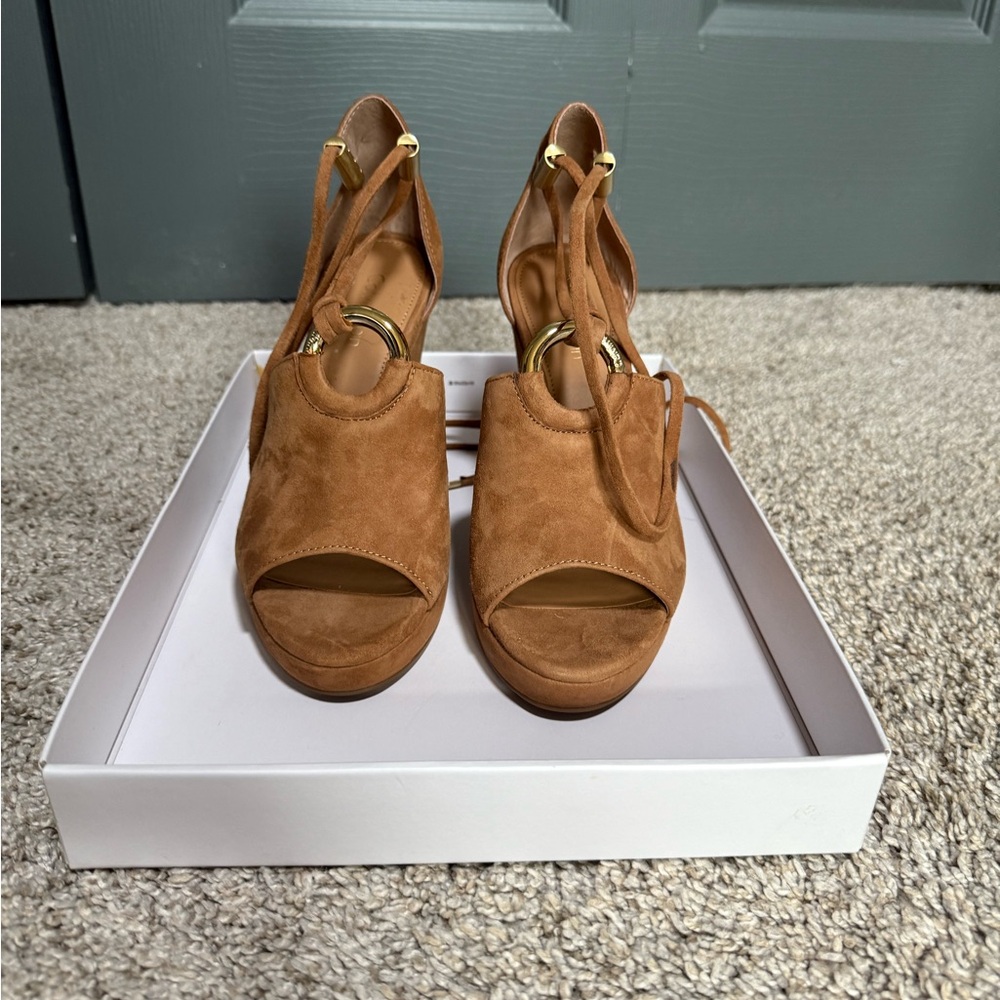 Calvin Klein Tan Platform Sandals